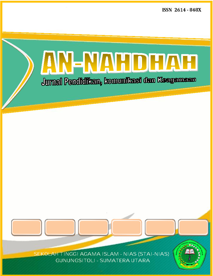 					View Vol. 5 No. 2 (2022): An-Nahdhah Vo. 5 No. 2 Agustus 2022-Januari 2023
				